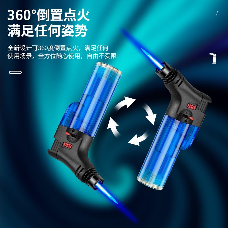 moxibustion windproof creative lighter direct gas igniter point moxa stick cigar baking spray gun one-piece starting batch Application Scenario
