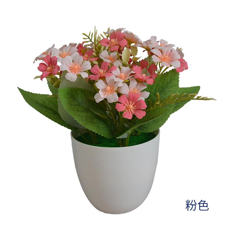 oil painting luwei bonsai artificial flower set coffee table tv cabinet display fake flower wholesale decorative artificial flower small pot plant Item Picture