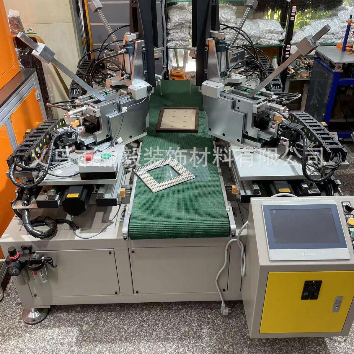 full-automatic cnc corner nailing machine automatic four-corner framing machine cnc four-corner nailing machine photo frame and picture frame equipment