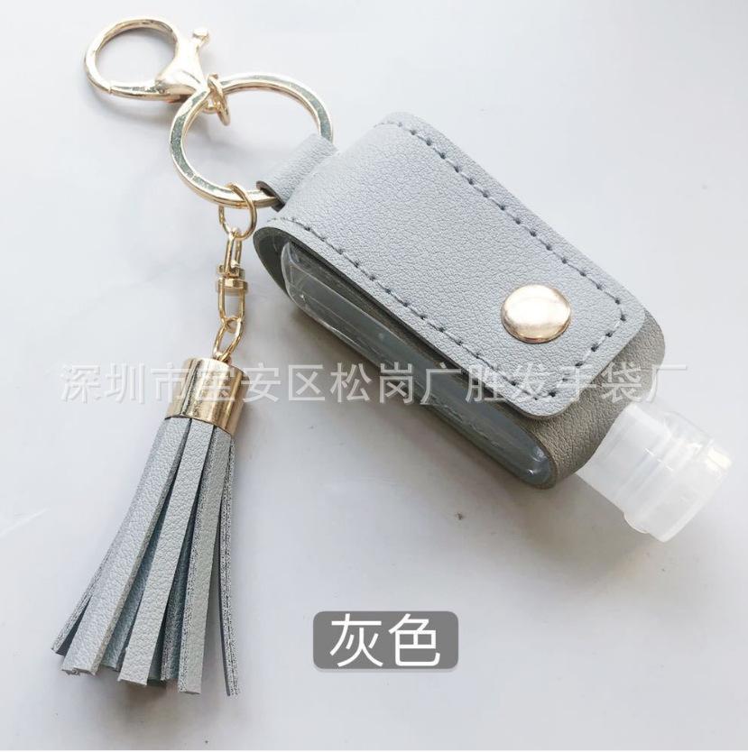 pu hand sanitizer leather case tassel spray keychain disinfectant fluid perfume spray empty bottle leather case keychain Application Scenario