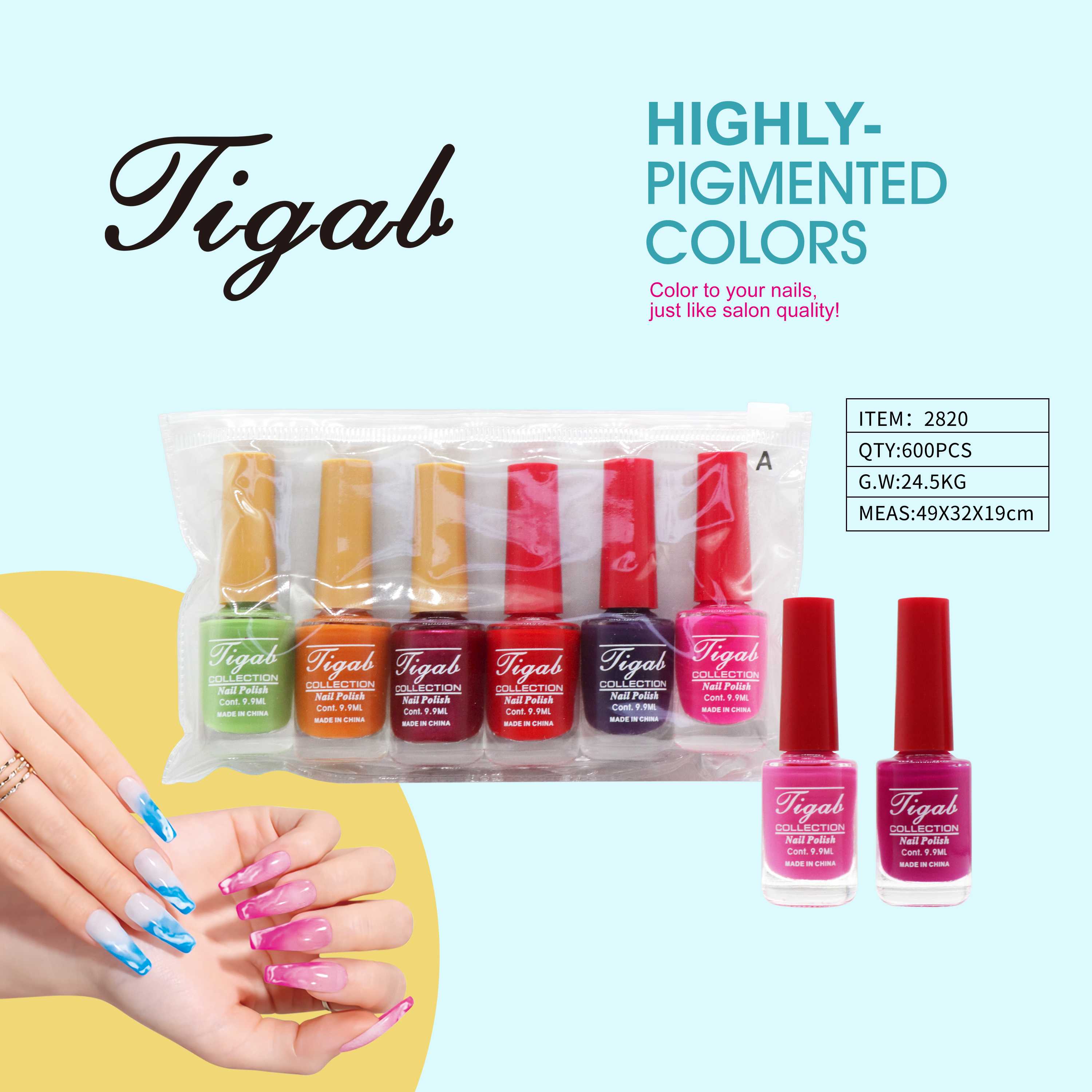Exclusive 2820 nail polish for foreign trade