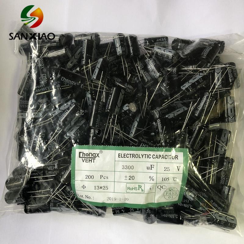 chongx factory direct sales plug-in aluminum electrolytic capacitor 13 * 21mm 400v22uf 33uf high frequency direct plug details Picture