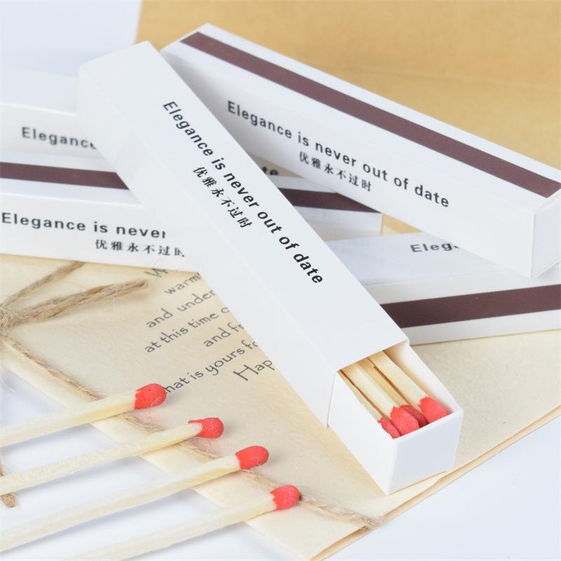 aromatherapy candle special lengthened matches 12 pcs puppet boxed color head cigar igniter aromatherapy baking matches Application Scenario