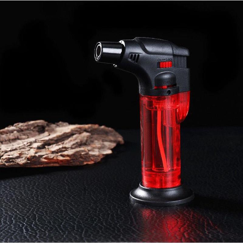 Free Shipping Straight Inflatable Lighter Personality Cigar Moxibustion Candle High Temperature Welding Gun Spray Gun Lighter Specification drawing