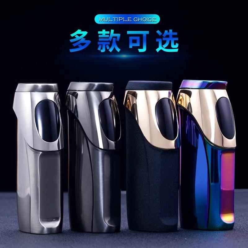zhongbang gas-electric hybrid gas lighters three direct impact windproof touch induction automatic ignition electronic cigar lighter details Picture