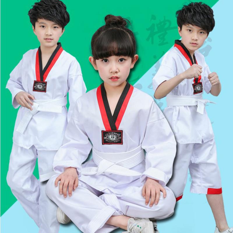 Tkd Uniform Factory Supply Children Adult Variety Taekwondo Clothing Long Sleeve and Short Sleeve Spring and Summer