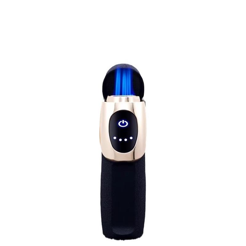 zhongbang gas-electric hybrid gas lighters three direct impact windproof touch induction automatic ignition electronic cigar lighter Item Picture
