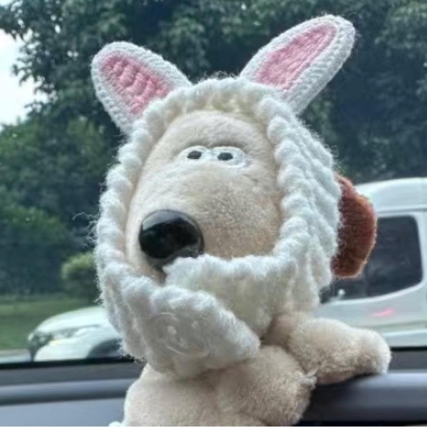 popular palm dog camera plush doll cartoon doll wallace and gromit glasses accessories wallace and gromit hat factory direct supply Specification drawing