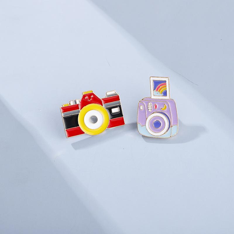 Camera Brooch Cute Poroid Badge Creative All-Match Cartoon Pendant Student School Uniform Schoolbag Accessories Fresh details Picture