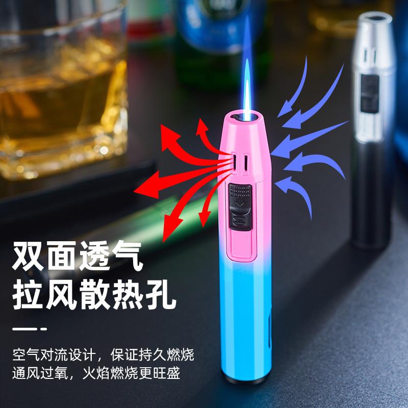 small mini-portable handheld gas lighters high temperature durable welding gun flame gun windproof cigar moxibustion charcoal fire Application Scenario
