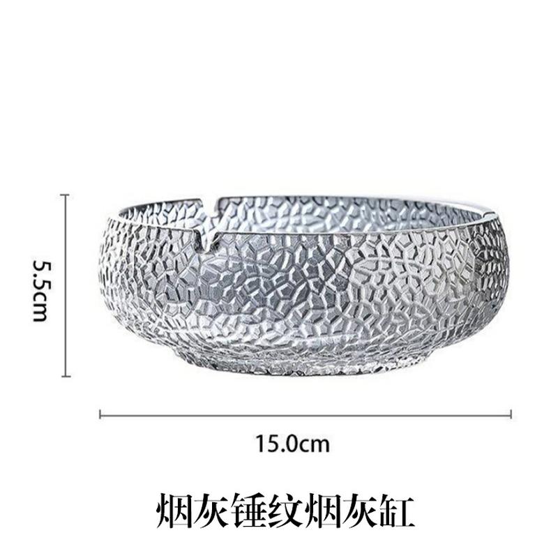 nordic round crystal glass ashtray creative cigar ashtray creative large home living room decoration destroy ashtray Specification drawing