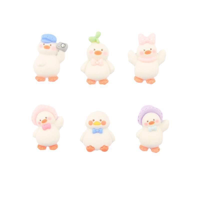 cartoon duck camera new resin accessories diy cream glue phone case ornament headwear refrigerator sticker stationery box Item Picture