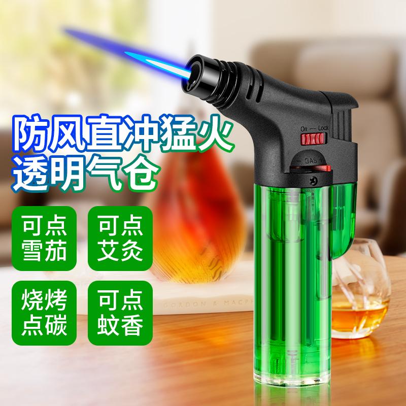 moxibustion windproof creative lighter direct gas igniter point moxa stick cigar baking spray gun one-piece starting batch details Picture