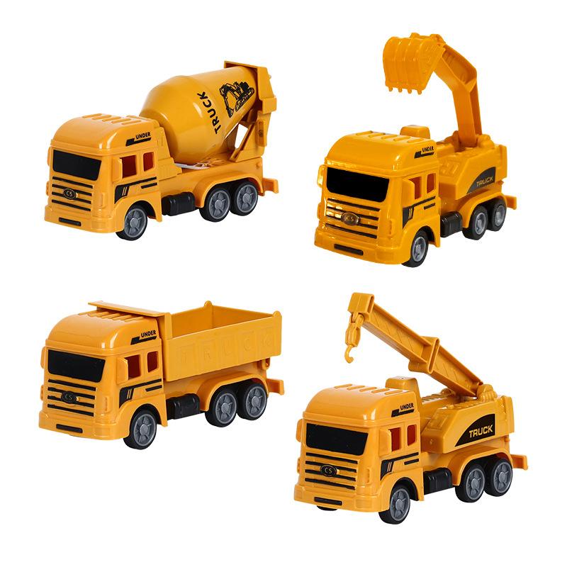 Stall Toy Engineering Car Suit Inertia Pull Back Car boys Excavator Fire Truck Military Vehicle Wholesale Item Picture