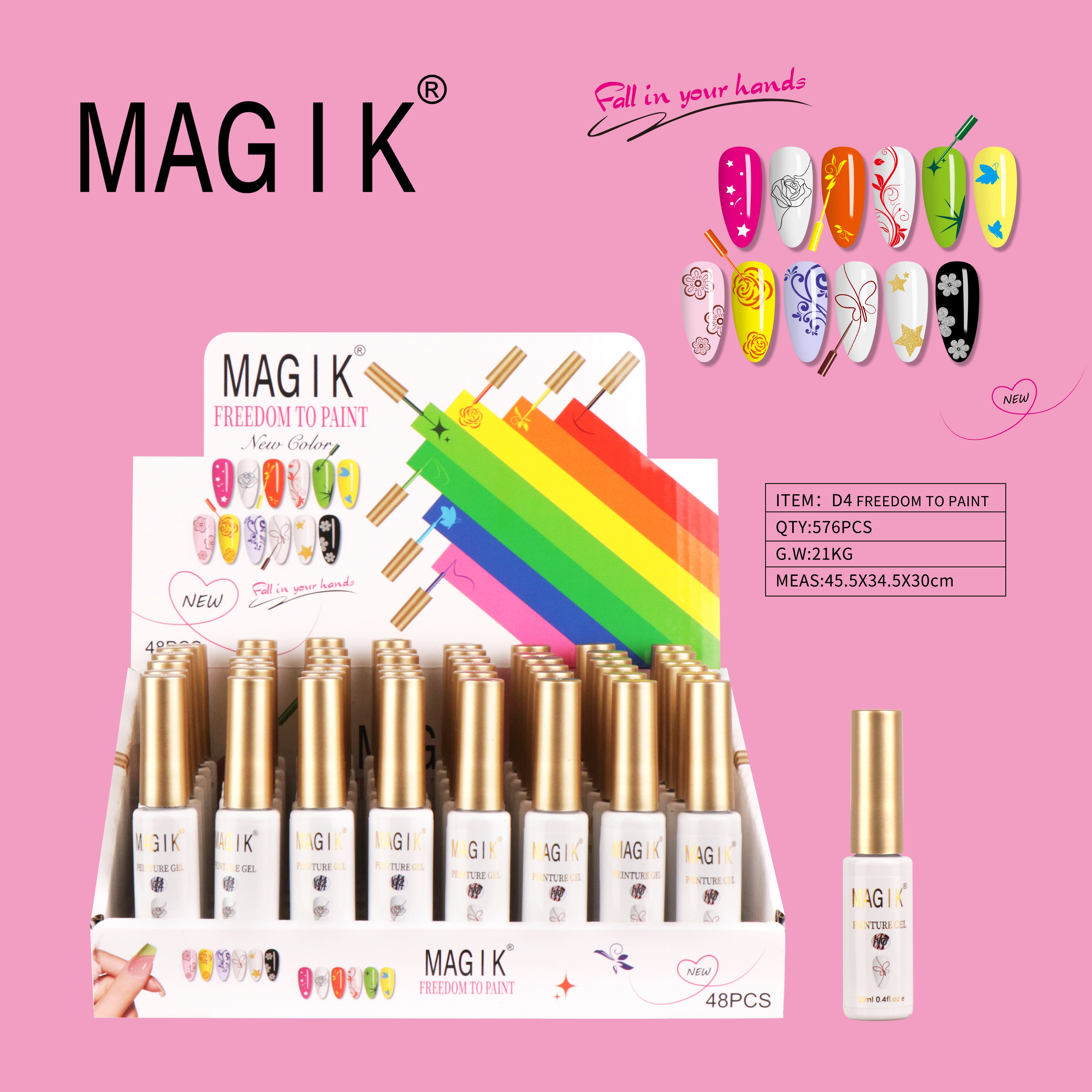 外贸专供 D4 MAGIK点画笔
