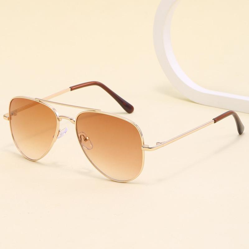 New Factory Direct Supply Cross-Border Metal Children's Sunglasses Male and Female Baby Classic Kid's Eyewear Specification drawing