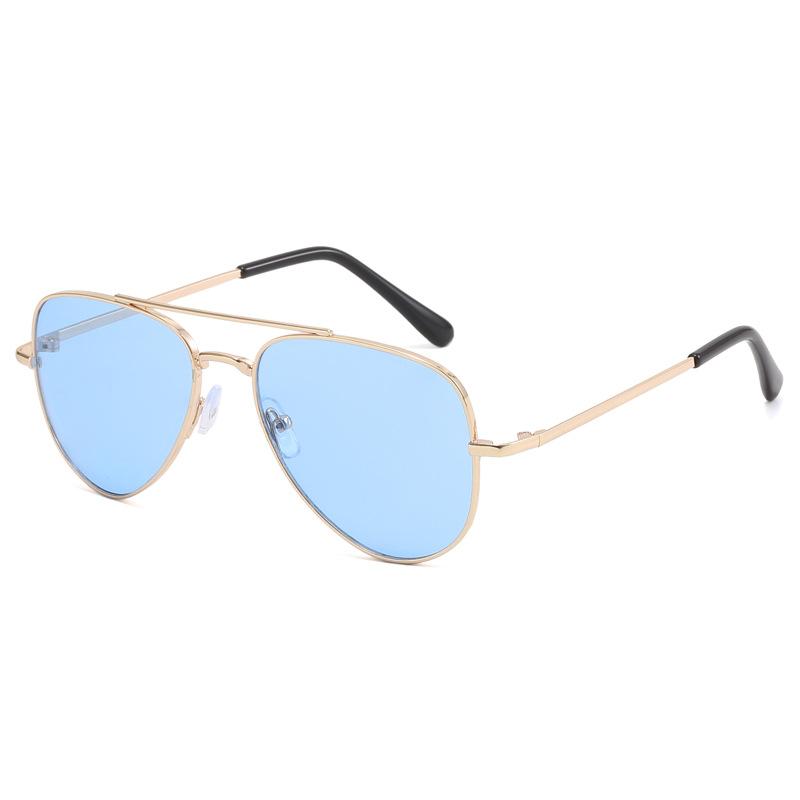 New Factory Direct Supply Cross-Border Metal Children's Sunglasses Male and Female Baby Classic Kid's Eyewear Item Picture