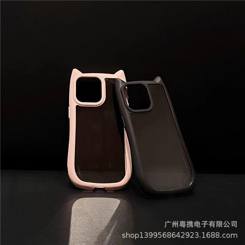 suitable for iphone15 stereo  ears phone case, iphone14pro personalized simple mobile phone protective case details Picture