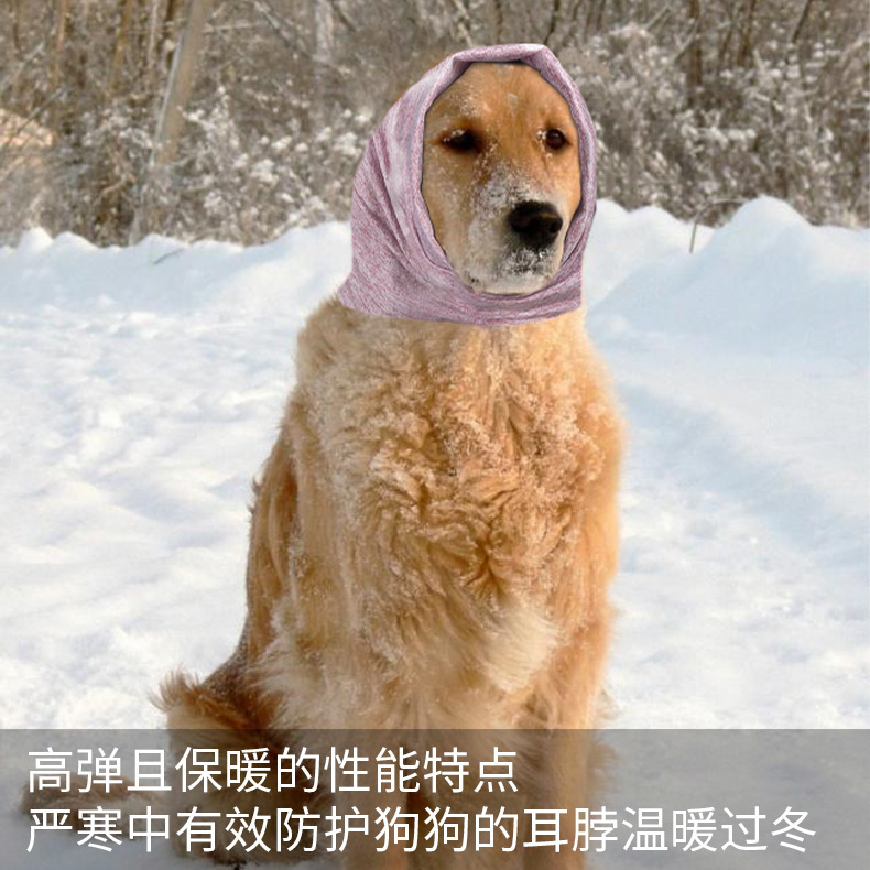 New cross-border pet ear protectors: Warm, cold-proof and frost-proof. High-elastic outdoor pet ear protectors pic 5