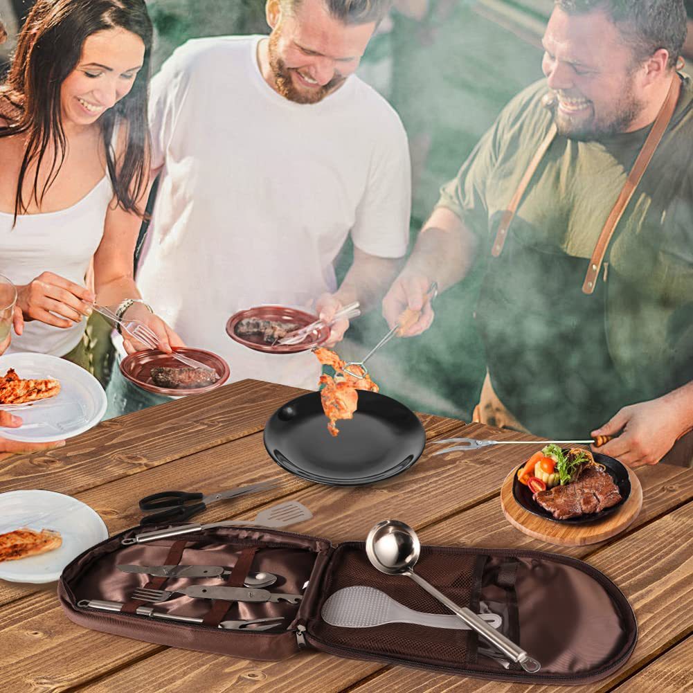 跨境热销便携野营厨具收纳袋餐具露营野餐工具包户外炊具收纳包详情图3