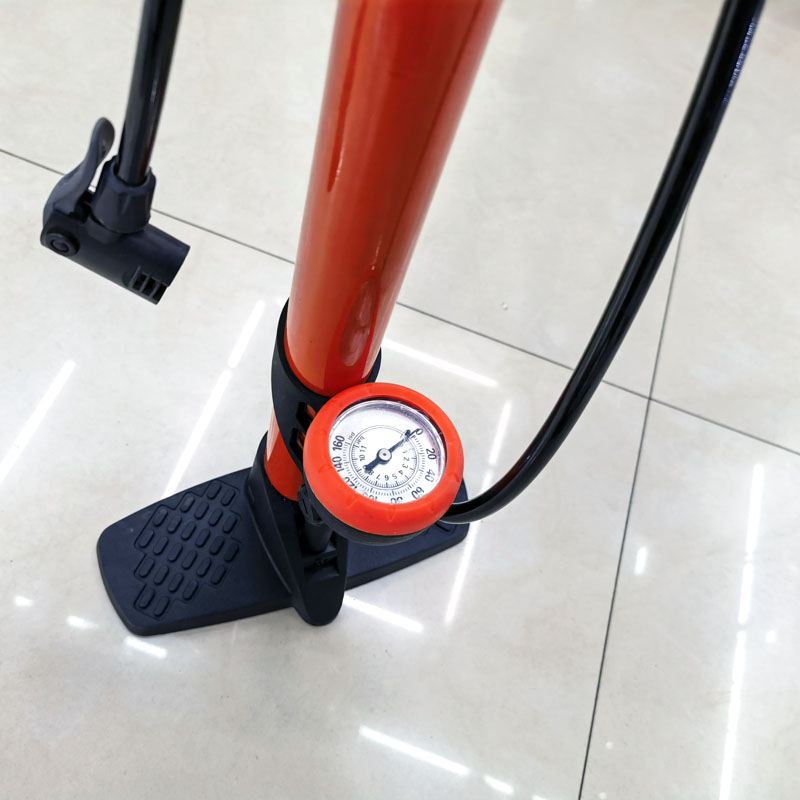 240808 air pump with pressure gauge, bicycle floor air pump, mountain bike, car iron air pump, household toy air pump, air filling pump Item Picture