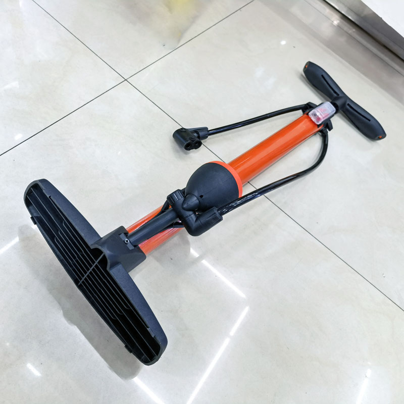 240808 air pump with pressure gauge, bicycle floor air pump, mountain bike, car iron air pump, household toy air pump, air filling pump Specification image