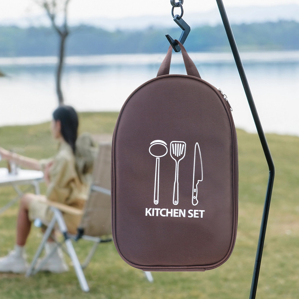 跨境热销便携野营厨具收纳袋餐具露营野餐工具包户外炊具收纳包详情8