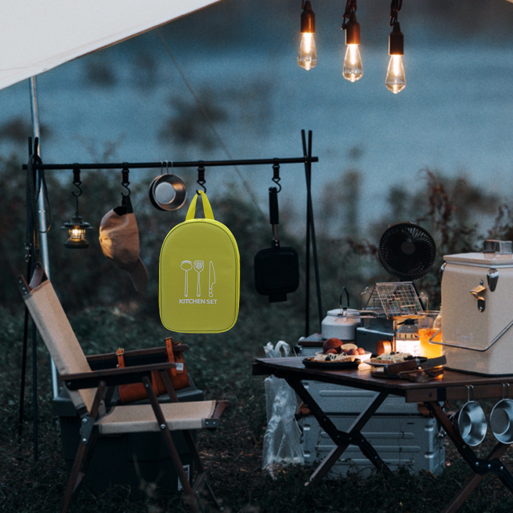 跨境热销便携野营厨具收纳袋餐具露营野餐工具包户外炊具收纳包详情10