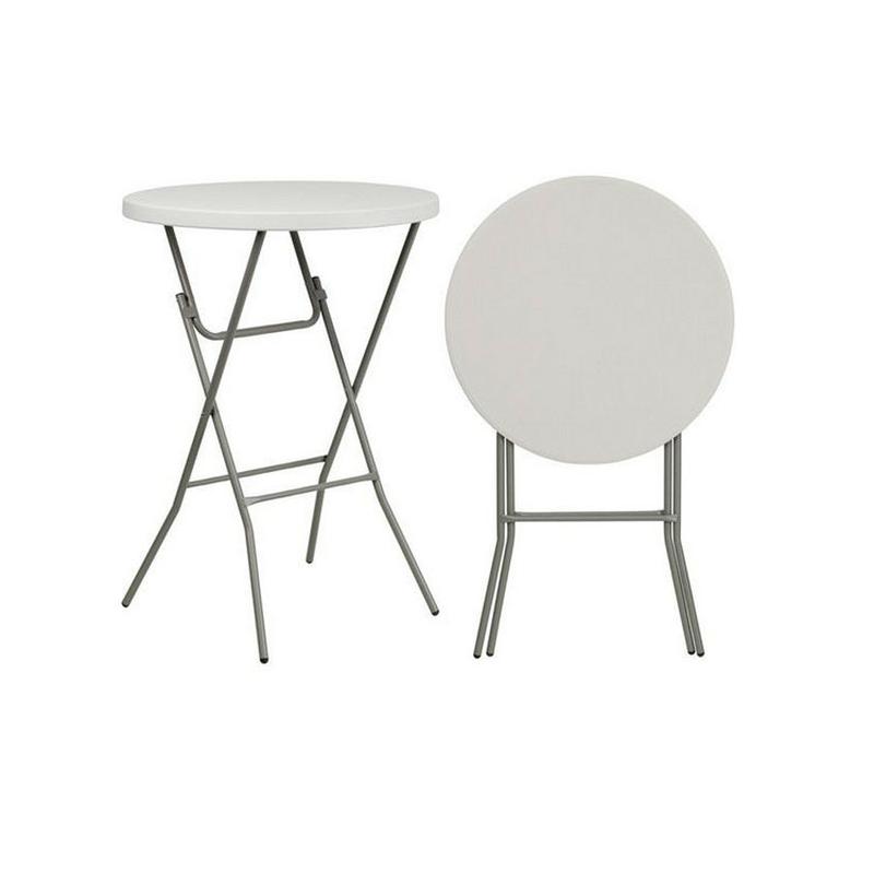 factory direct supply outdoor plastic hdpe folding small bar table outdoor folding high bar table foldable and portable small round table