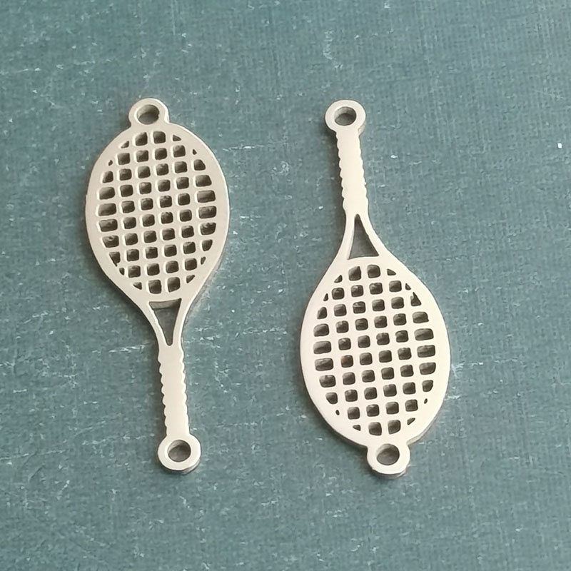 网球羽毛球饰品配件体育器材运动纪念挂件学校奖品小礼品手链吊坠外贸跨境手链连接器