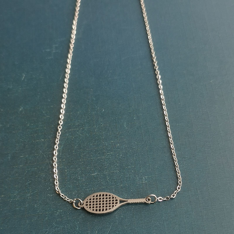 网球羽毛球饰品配件体育器材运动纪念挂件学校奖品小礼品手链吊坠外贸跨境手链连接器白底实物图