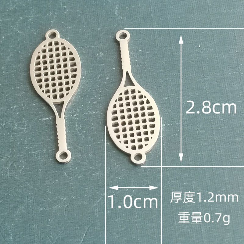 网球羽毛球饰品配件体育器材运动纪念挂件学校奖品小礼品手链吊坠外贸跨境手链连接器详情图2