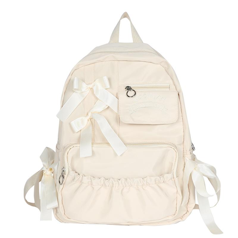 japanese anime peripheral college style cute contrast color bow pleated personality soft girl student schoolbag backpack female Item Picture