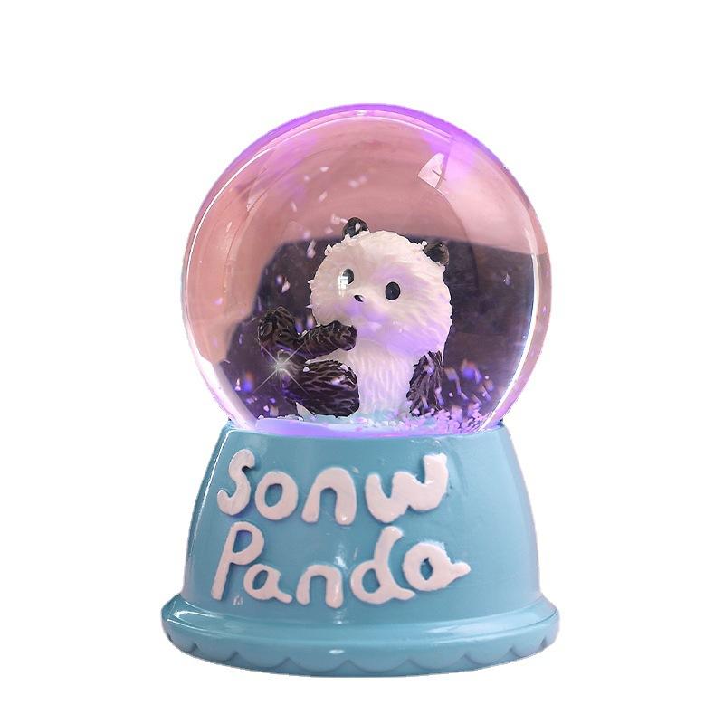 a variety of cartoon doll crystal ball snowflake luminous glass ball children's toy student gift ferrule pendulum Item Picture