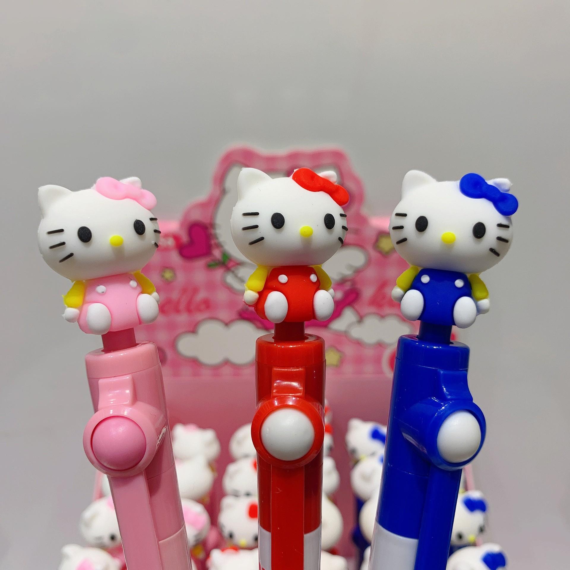 Cute Creative Girl Turn Circle Gel Pen Lin Shen Don't Know Where Brown Bear Keni Rabbit Black Signature Water Pen Specification drawing