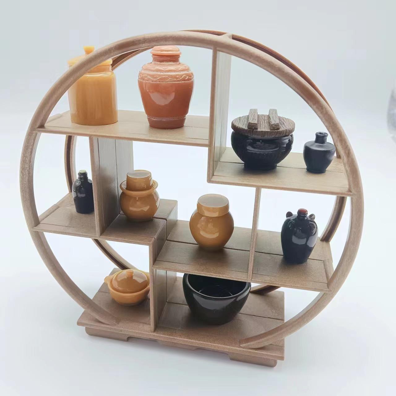 beautiful simulation antique shelf model doll house accessories and decorations children play house doll house furniture furnishing articles toys