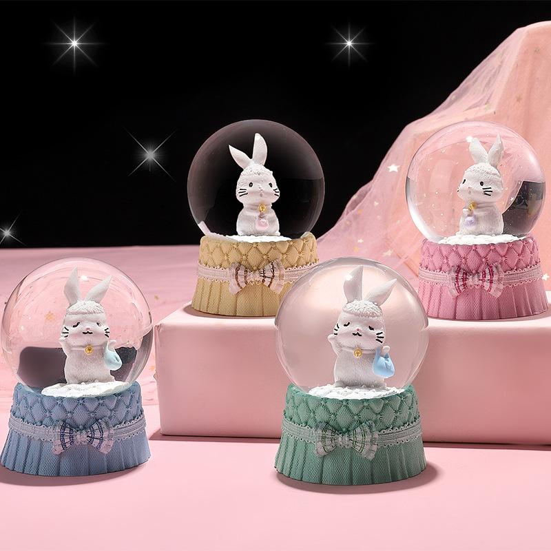 a variety of cartoon doll crystal ball snowflake luminous glass ball children's toy student gift ferrule pendulum Application Scenario