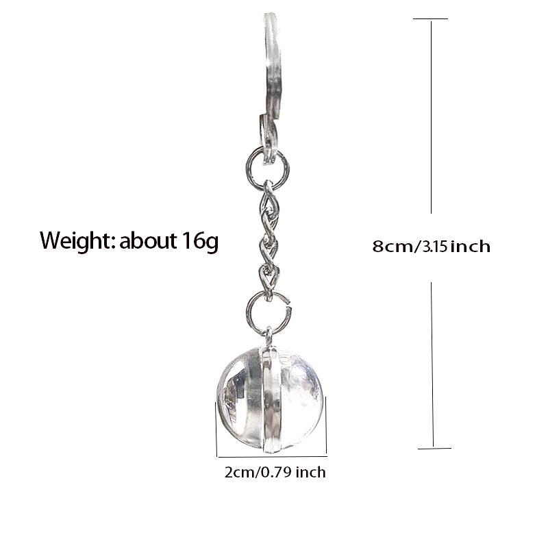 luminous universe star keychain solar system earth pendant galaxy nebula double-sided glass ball key chain gift Specification drawing
