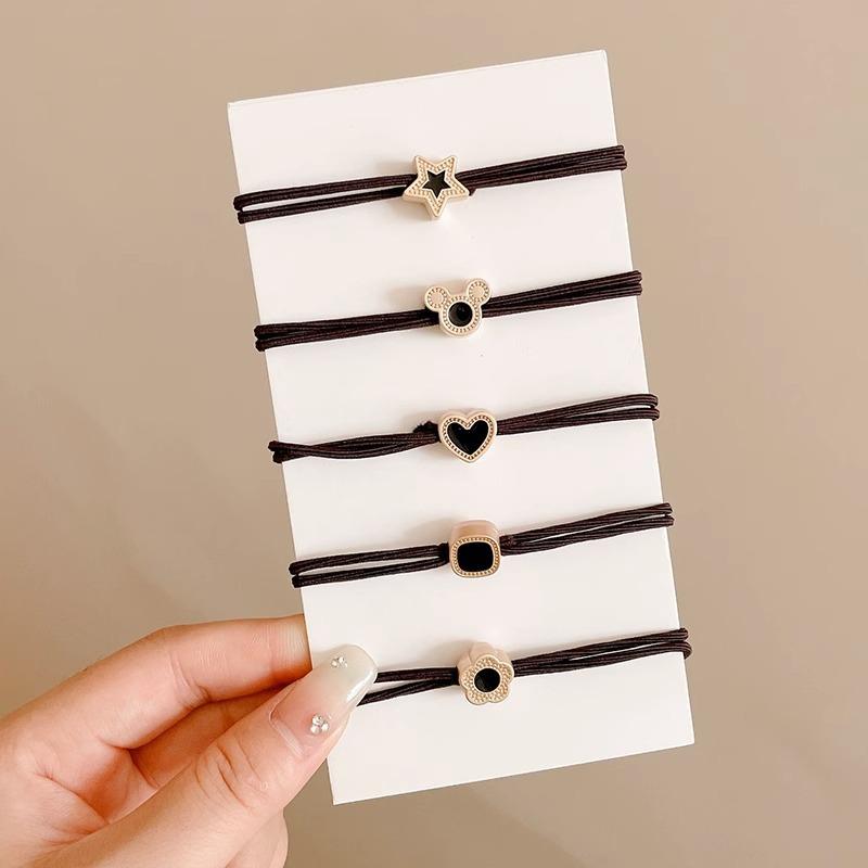 2023 new high elastic hair rubber band hair band women's simple graceful high ponytail durable headband high-grade hair accessories details Picture