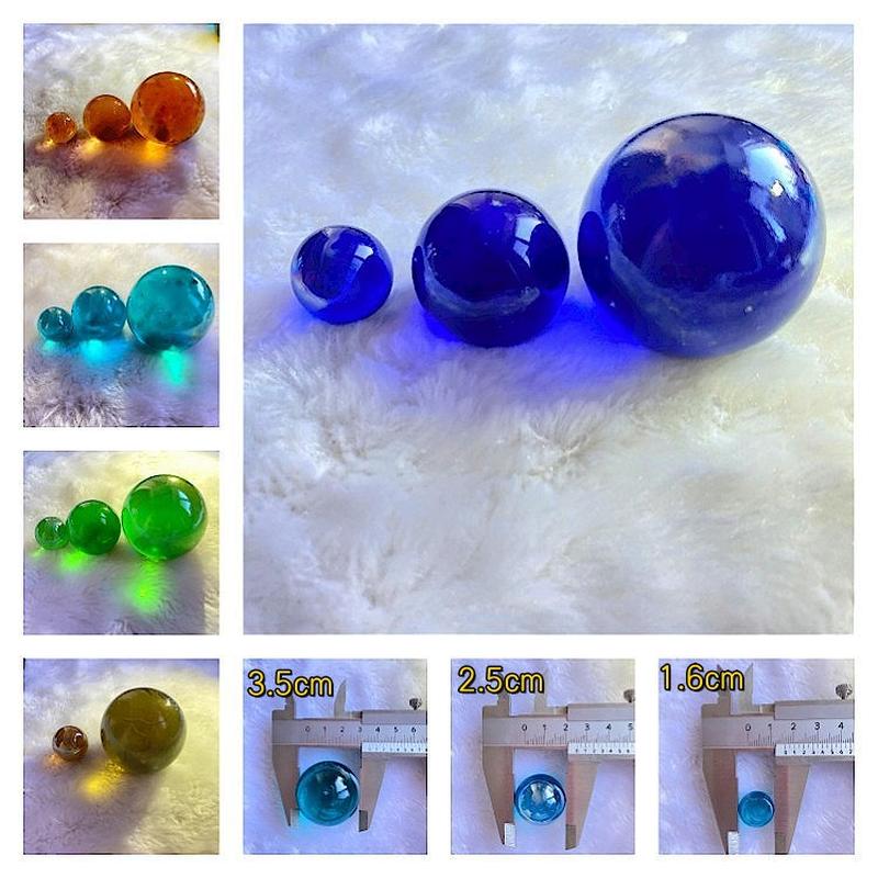 Transparent Glass Ball Multi-Color Crystal Ball Candy Glass Marbles Creative Glass Ball full figure