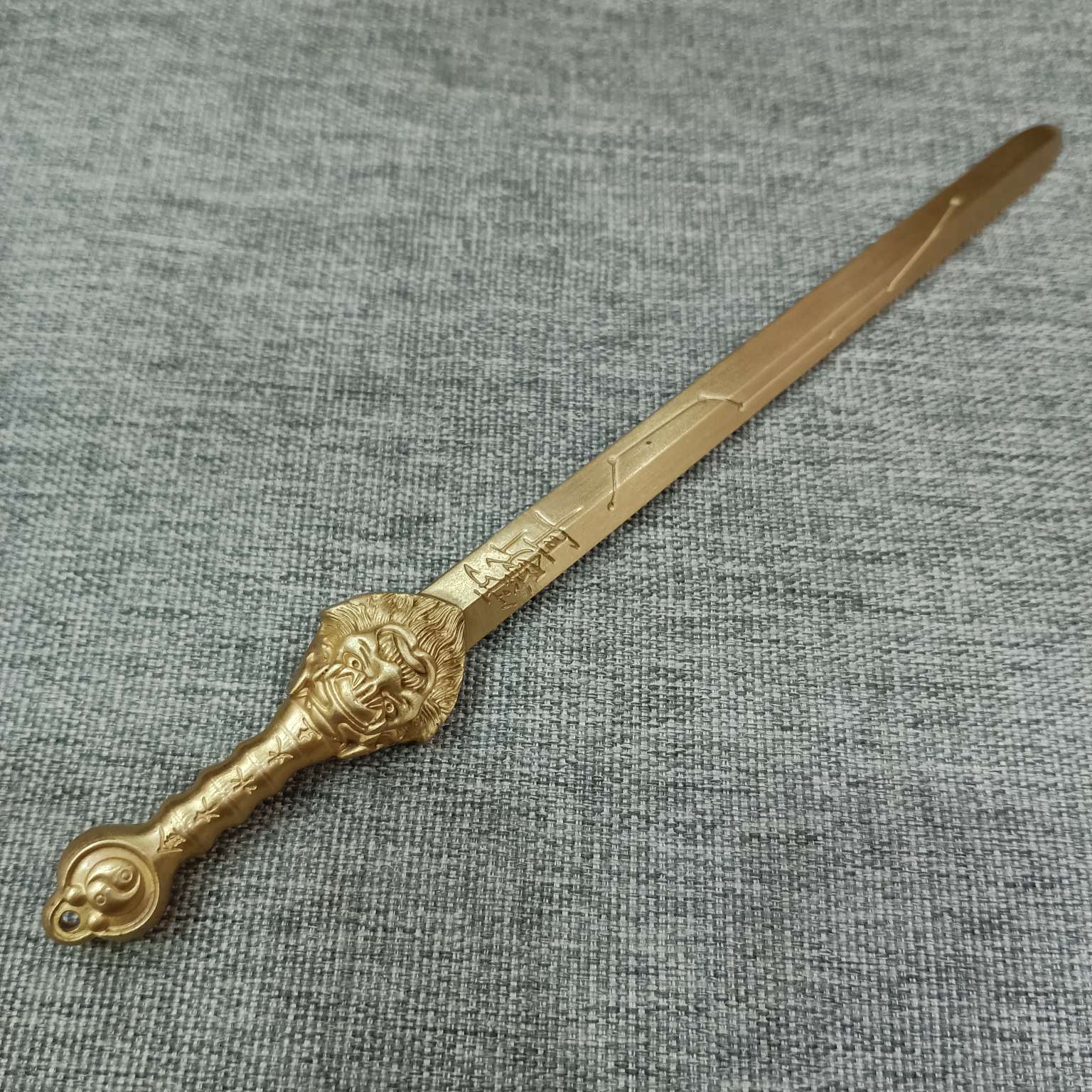 Zhonggong Craft Copper Swords, Celestial Master Swords, Seven-star Swords, Five Elements Swords of Metal, Wood, Water, Fire and Earth, copper art detail image 4