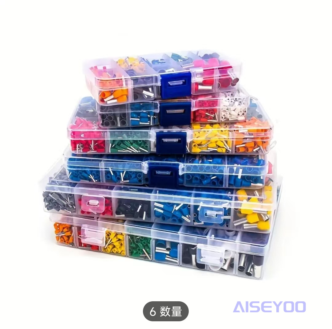 1200PCS cold-pressed terminal combination, export box terminal, wiring terminal set, set connector, automotive wire connector box, copper nose wiring terminal pic 7