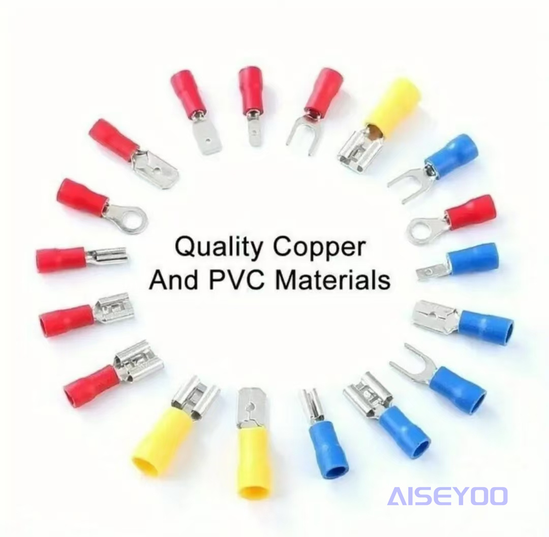 1200PCS cold-pressed terminal combination, export box terminal, wiring terminal set, set connector, automotive wire connector box, copper nose wiring terminal pic 4