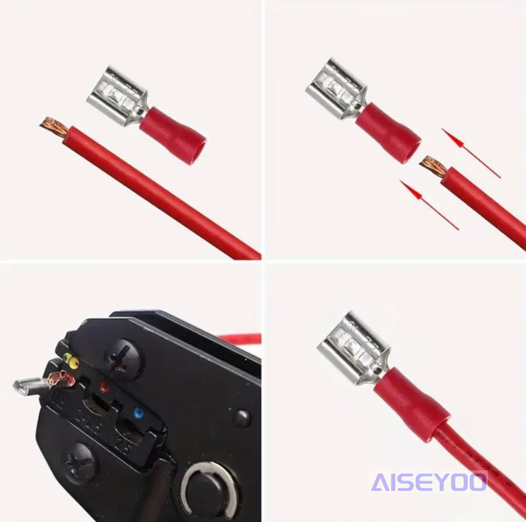 1200PCS cold-pressed terminal combination, export box terminal, wiring terminal set, set connector, automotive wire connector box, copper nose wiring terminal pic 6