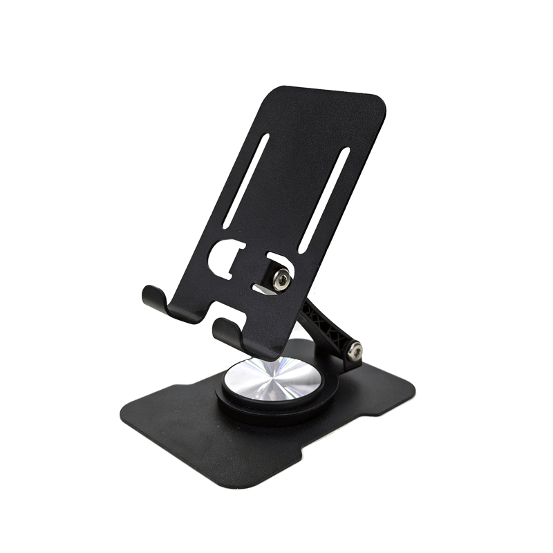 YC22 Iron Desktop foldable phone Stand, Metal rotatable phone stand, IPAD tablet desktop phone stand, lazy person's stand Specification image
