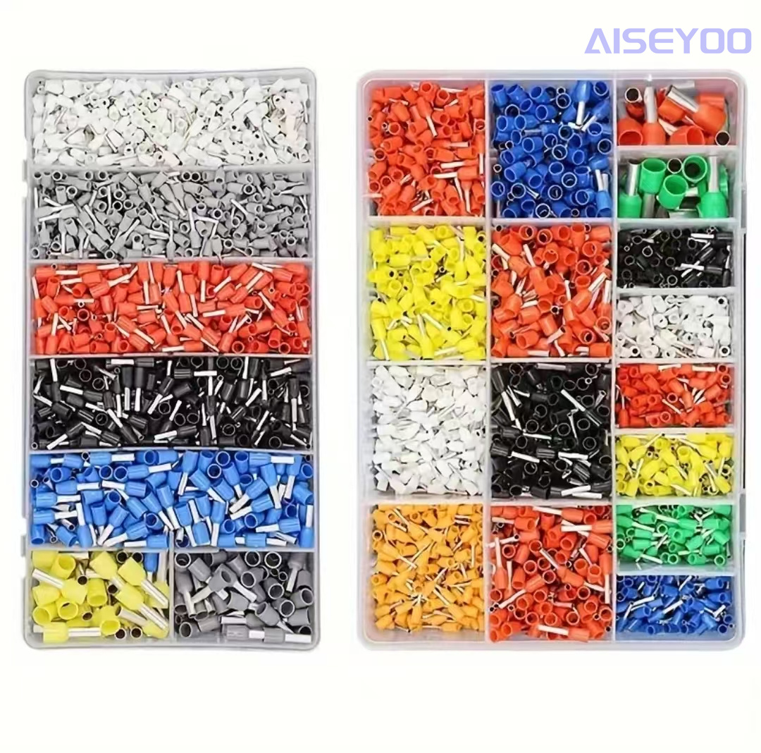 Tube terminal set VE European tube terminal block combination box, cold-pressed terminal block, tube and needle terminal crimping pliers HSC8 6-4/6-6 VE type cold-pressed terminal crimping pliers Application Scenario
