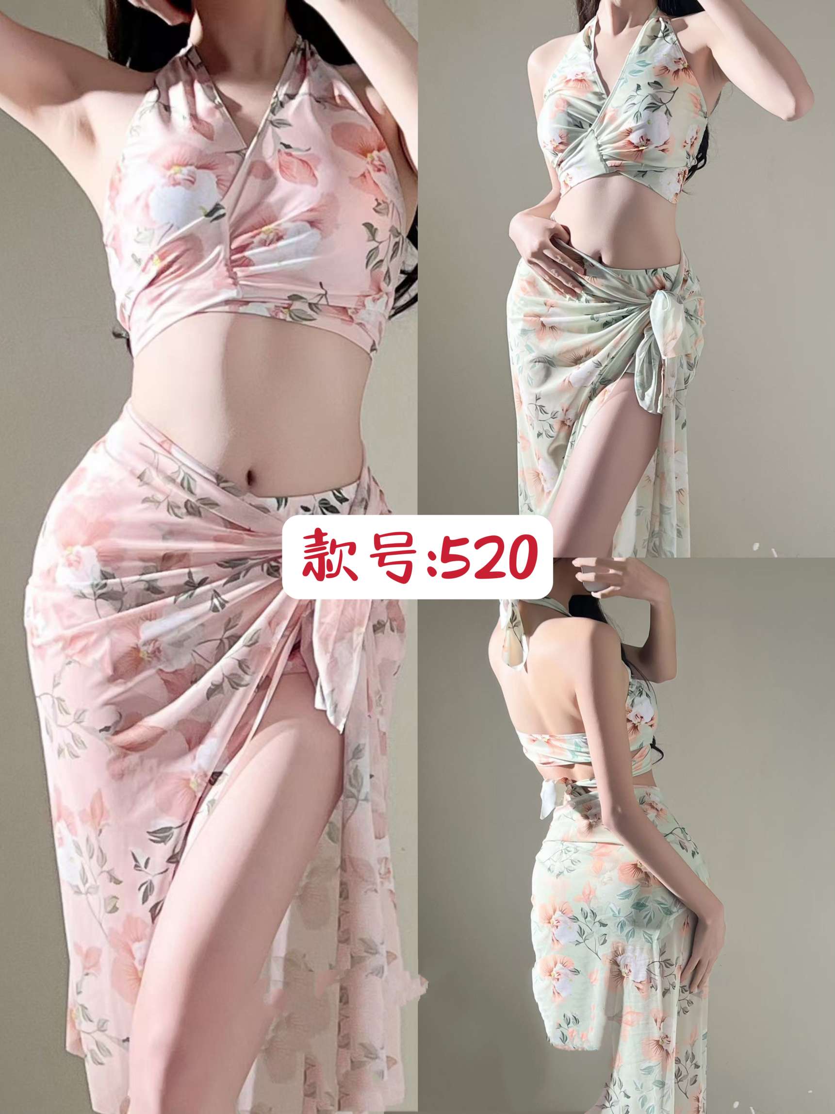 泳衣/比基尼女露背性感/国潮/沙滩装细节图