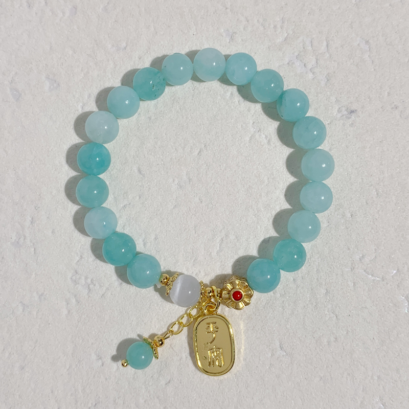 Tianhe Jade chalcedony bracelet Original men's and women's yellow chalcedony bracelet, high-end, sweet, fresh and simple, wholesale in stock, sweet bracelet wholesale Application Scenario