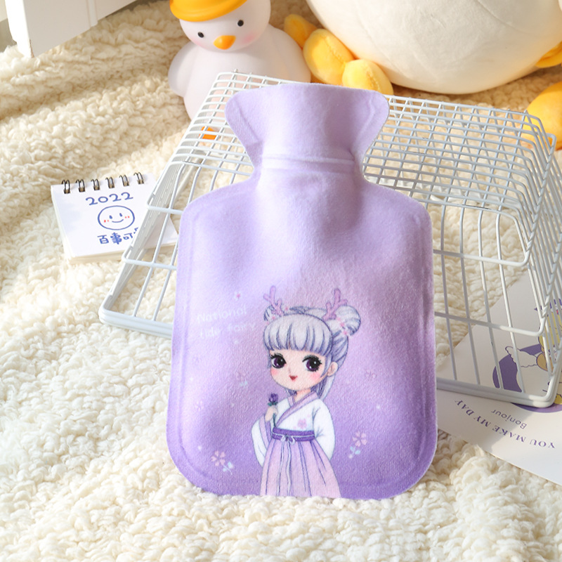 秋冬季新款PVC卡通注水热水袋学生便携加厚防爆暖水袋热水袋学生冬季卡通热水袋学生冬季可爱详情图7