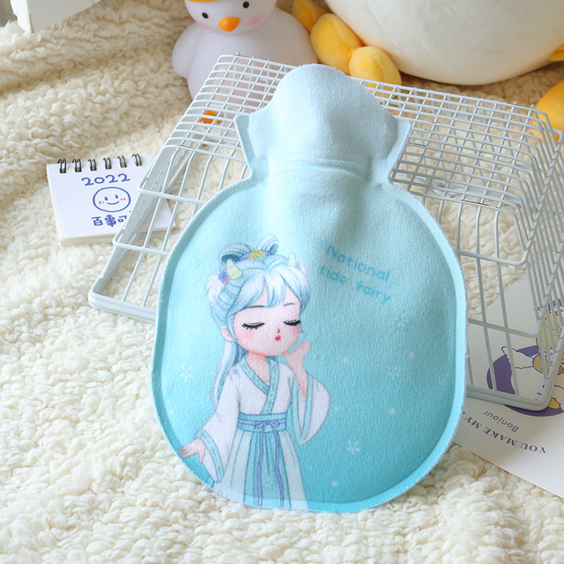 秋冬季新款PVC卡通注水热水袋学生便携加厚防爆暖水袋热水袋学生冬季卡通热水袋学生冬季可爱详情图3